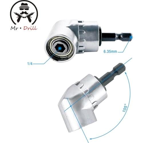 105 Degree 1/4 Adapter Shank Adjustable Right Angle Drill Driver Screwdriver Of Socket Holder Adaptor tools