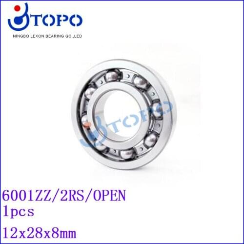 12*28*8mm Deep Groove Ball Bearings6001 ZZ/2RS/OPEN