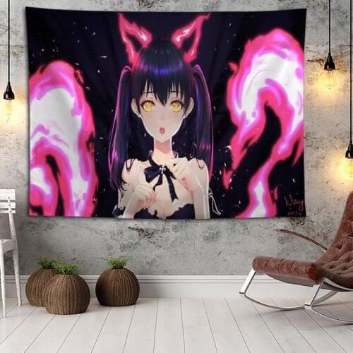 Arthur Boyle Fire Force Wall Hanging Tapestry Boho Decoration Home Decor Tapestries Custom Logo For Party Gifts Wall Carpet