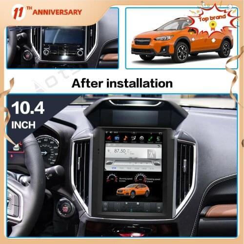 For Subaru Forester XV 2018+ Android 9.0 Car Multimedia DVD Player PX6 4G+64GB HD IPS Touch Screen Auto GPS Navigation HeadUnit