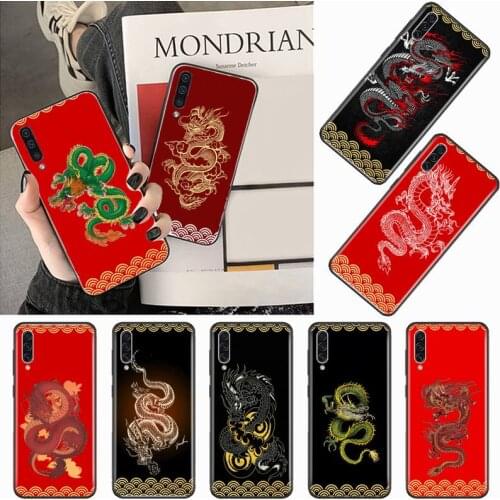 Chinese Dragon pattern art design Phone Case For Samsung galaxy S 9 10 20 A 10 21 30 31 40 50 51 71 s note 20 j 4 2018 plus