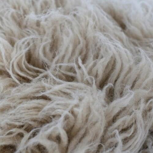 Felt Fur Newborn Flokati Blanket Photography props Chunky Knitted Newborn Beanbag Cover Blanket Photo props