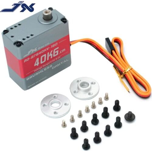 RC Servo.JX RD-B7640HV 40kg.cm 180 degree brushless full CNC aluminium hulls and structure Robot servo