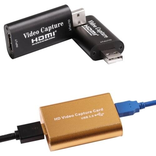 USB 3.0 HDMI Game Capture Card 1080P 60 Video Streaming Vs 4k USB 2.0 1080p 30 Video Capture Card Video Recording Live Broadcast
