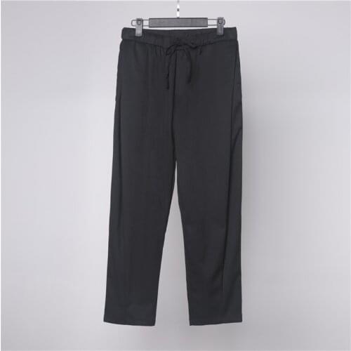 Korean version of the design of art Japanese wide-leg trousers loose casual nine-leg wide-leg men fashion Korean version