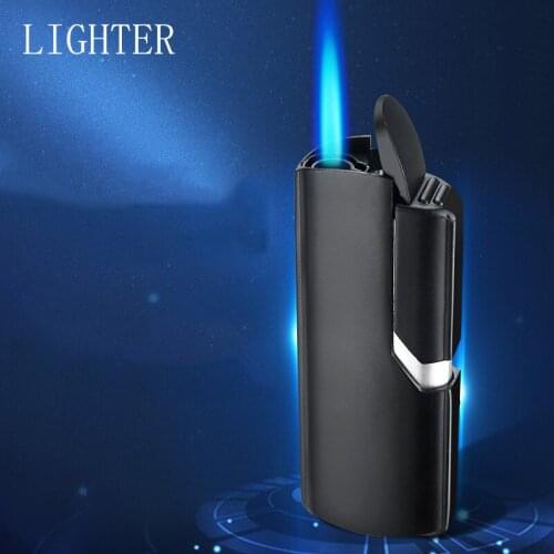 Creative Gas Inflate Cigar Lighter Outdoor Windproof BBQ Ignition Fire Starter Metal Household Smoker