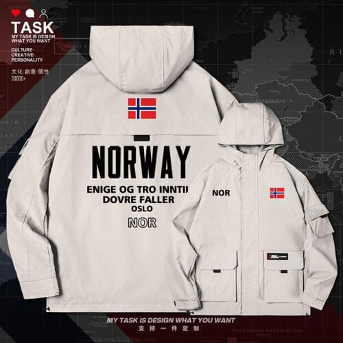 Norway Norge NOR men jacket hooded nation flag trench coat men new fashion top chaquetas hombre windbreaker autumn clothes