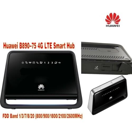SET of Huawei B890-75 LTE & Dual 35dBi Antenna 3G & 4G and Wi-Fi Hotspot Modem