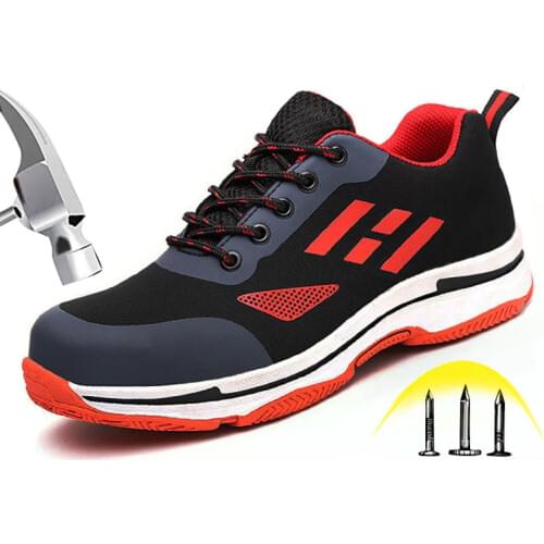 Outdoor Labor Shoe Men And Women Anti-smashing Steel Baotou Canvas Safety Anti-skid Wear-resistant Work Shoe Mountaineering Shoe