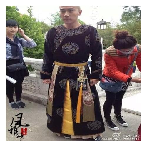 Male Costume Hanfu 2015 New TV Play Lonely Empty Court of Late Spring Same Design Qing Prince Costume