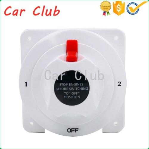 Battery power-off switch 12-36V 175A battery four-speed control switch Dual battery isolator selector switch for Boat Yacht RV