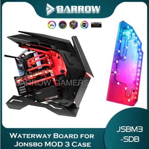 Barrow Distro Plate For JONSBO MOD 3 Case LRC2.0(5V 3Pin AURA), JSBM3-SDB kit