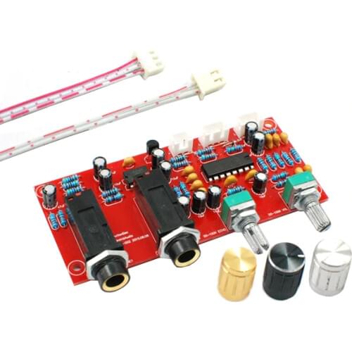 DIY PT2399 Digital Microphone Amplifier Board Karaoke Plate Reverb Preamplifier Reverberator Suite Components NE5532