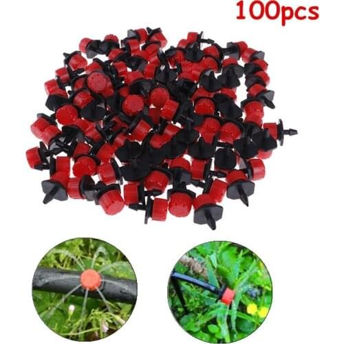 Sprinkler Irrigation Micro Flow Dripper Adjustable Water Dripper Head 100pcs