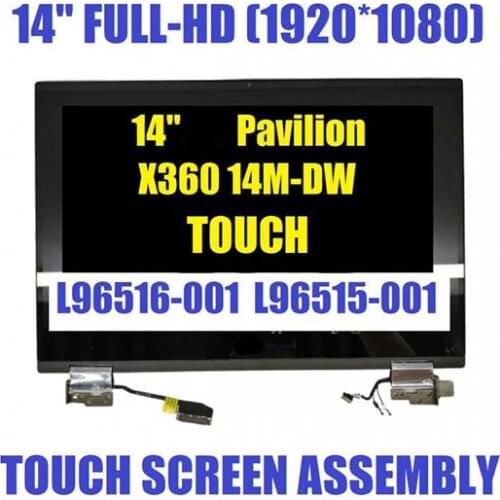 14.0" FHD Touch Screen Assembly Complete For HP Pavilion X360 14M-DW L96516-001 L96515-001