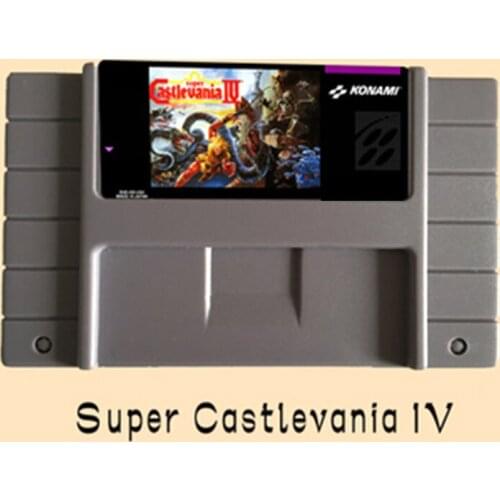 Super Castlevania IV 16 Bit Big Gray Game Card For NTSC Game Player