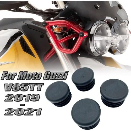V85TT For MOTO GUZZI V85TT V85tt 2019-2021 Frame Hole Cover Caps Plug Decorative Frame Cap Set fits 2020