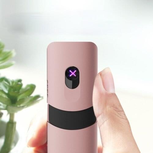Double Arc Lighter Simple Push-open Creative USB Fast Charging High-end Gifts Smoking Accessories Large Capacity Durable Battery
