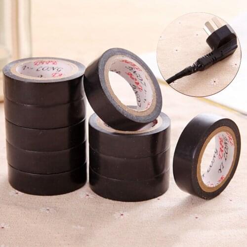 1 Roll Heat Resistant Power Insulating Tape 10M PVC Electrical Flame Retardant Adhesive Vinyl Electrical Insulation Tape