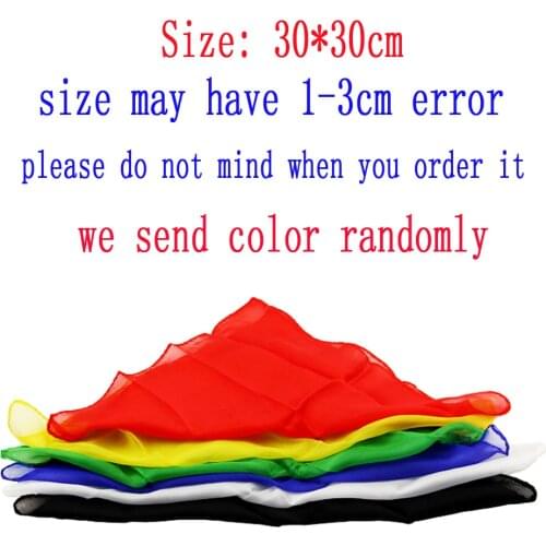 6pcs Silk Magic Tricks 30*30cm Magic Silk Magician Scarf Trick