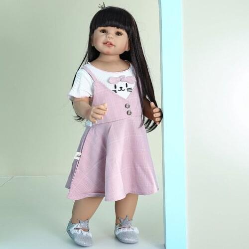 70cm Reborn Baby Doll Full Body Silicone inteiro Baby Life Boneca Reborn Toddler Toys for Children Brinquedos Juguetes