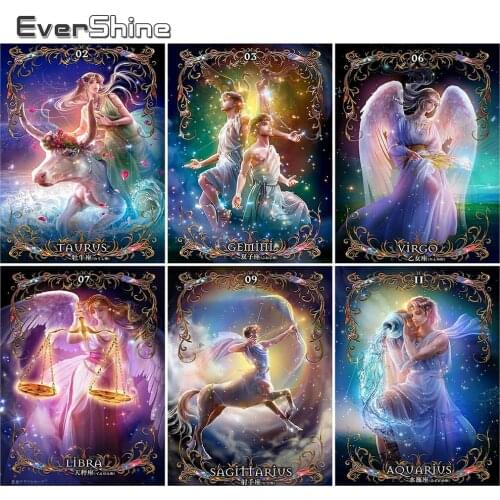 EverShine DIY Diamond Painting Constellation 5D Diamond Embroidery Landscape Mosaic Full Drill Square Rhinestones Handmade Hobby