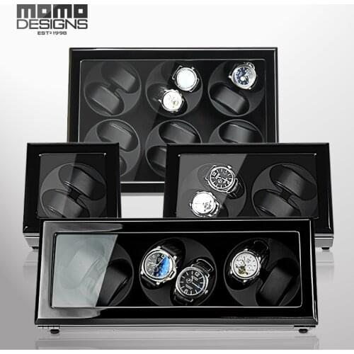 Wooden watch box Automatic watch winder with Mabuchi motor DC power and Battery drive Watch chain box