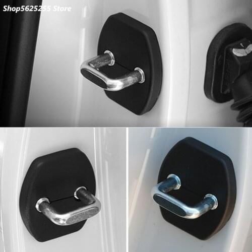 For Peugeot 308 408 208 2008 3008 Accessories ABS Car Door Stopper Cover Door Lock Screw Caps Sticker