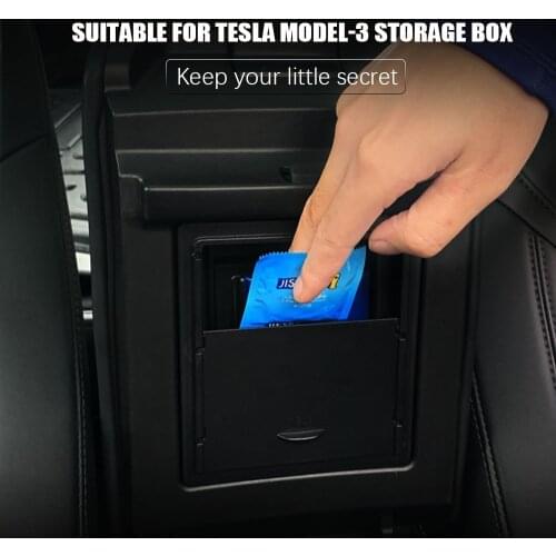 For Tesla Model 3 Model Y 2017 2018 2019 2020 2021 Accessories Center Console Organizer Armrest Hidden Storage Box Car Stuff