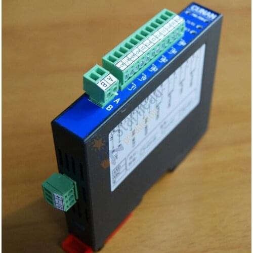 Isolated 4-Channel Pt100 Input Thermocouple Temperature Acquisition Module RS485 Modbus DIN, 2-Channel Analog Output optional