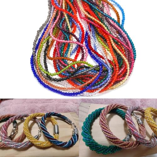 2mm Quartz Crystal Round Beads Faceted Glass Beads Loose Spacer Beads For DIY Bracelet Jewelry Making Supplies Accessories