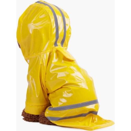 New Summer Outdoor Puppy Pet Rain Coat S-XL Hoody Waterproof Jackets PU Raincoat for Dogs Cats Apparel Clothes Retail Wholesale