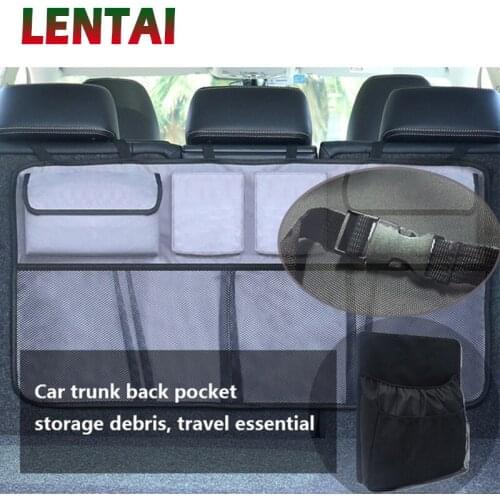 LENTAI For Jeep renegade wrangler grand cherokee Opel astra h j g insignia Abarth MG Car Trunk Organizer seat Storage Bag Oxford
