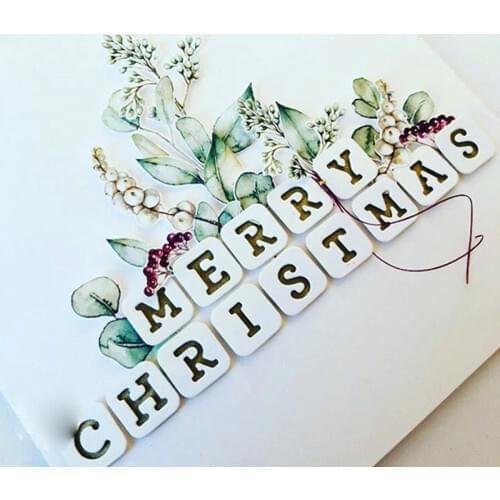 Small Square Letters Metal Cutting Dies for DIY Scrapbooking Album Paper Cards Making Decorative Crafts Supplies 2019 New Diecut