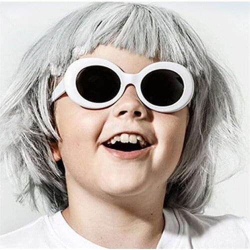 Cute Oval Sunglasses Kids Eyewear Shades Oculos Goggles Boys Girls Sun Glasses Children Gafas UV400