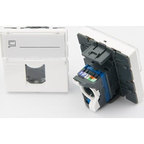 76564 Legrand type For Cat6 Keystone Jack Modular RJ45 Connector France jack