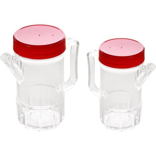Set of 2 Acrylic Olive Oil & Vinegar Bottles Dispensers 500ml/380ml/260ml