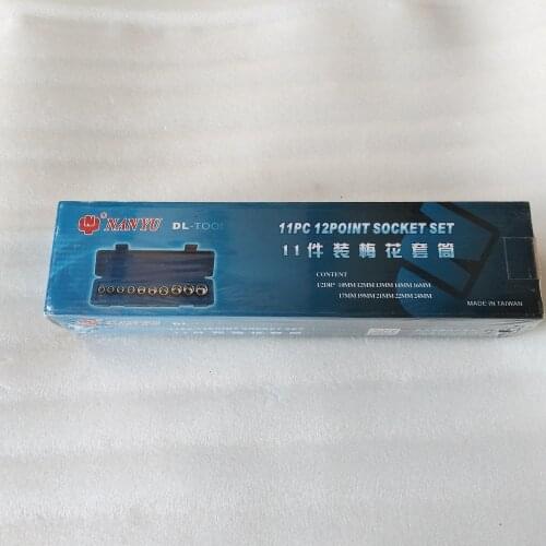NAN-YU 11pcs 1/2DR Hex Sokcet Set 10-24/11PCS NY-BD11P1024