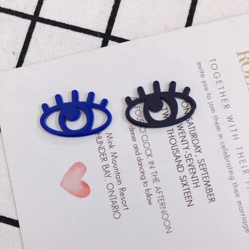 Niche Design Funny Funny Eyes Color Acrylic DIY Handmade Jewelry Earrings Earrings Accessories Material 6pcs