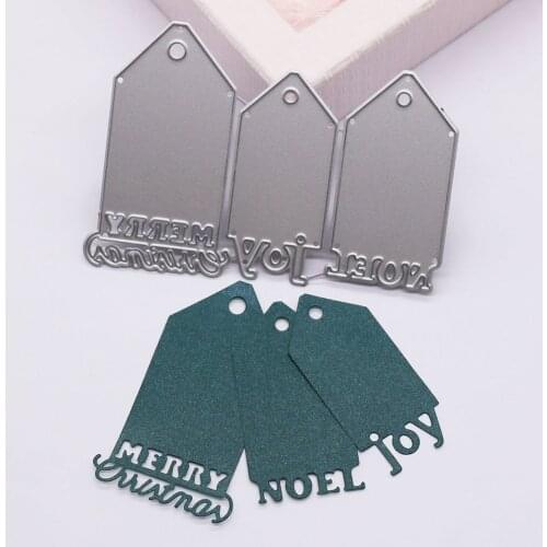 Christmas Notes Metal Cutting Dies Scrapbooking Album Navidad Cards Making Crafts Embossing Folder Stencil word Dies New