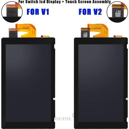 Original LCD Display and Touch Screen Assembly for Nintend Switch Game Console Replacement Screen Accessories with Tempered Film