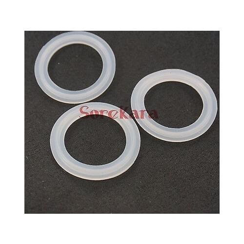 LOT 5 25x50.5mm I/D x Fits Ferrule O/D Sanitary Tri Clamp Ferrule Silicon Sealing Gasket Ring Washer