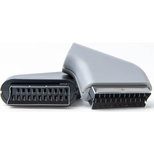 50 PCS a lot Scart plug 21 pin connector Port Socket audio interface weld wire test Port with shell