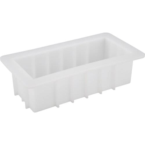 Silicone Thick Soap Mold Handmade Soap Mold Rectangular Silicone Toast Mold Does Not Rise Belly 1000ML