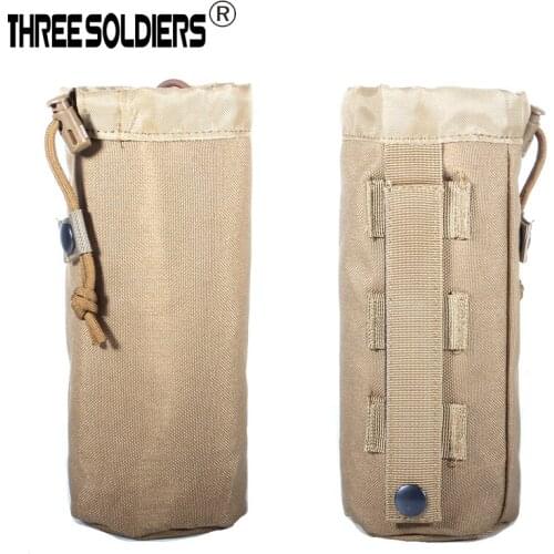 Tactical Military Multicam Molle System Water Bottle Bag Outdoor Sports Camping Hiking Travel Kits Survival Kettle Pouch Holder