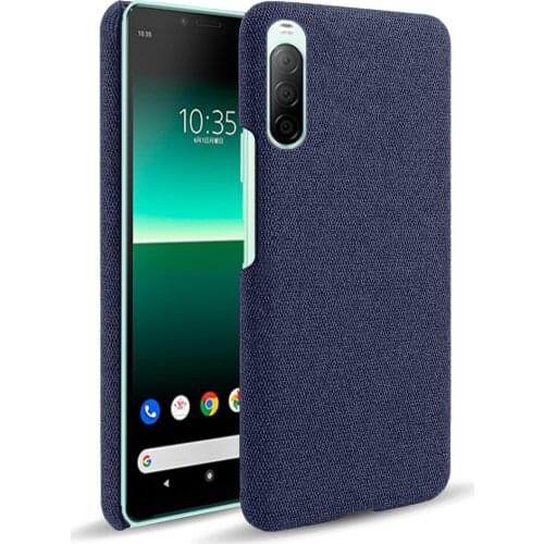Cloth Cases for For Sony Xperia 10 II Cover Slim Retro Cloth Hard Phone Cover for For Sony Xperia 10 II Case For Xperia 10 II