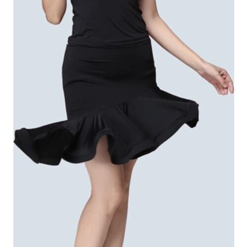 Fashion Ballroom Woman Latin Dance Skirt Top Selling Sexy Tango Samba Cha Cha Dance Skirt for Women robe danse latine femme F13