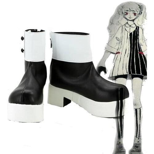 Monokuma Cosplay Danganronpa Human Monokuma Black White Bear Boots Cosplay Shoes Boots Custom Made Any Size
