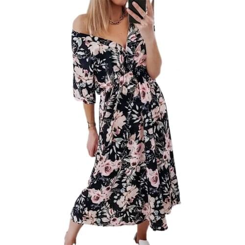 Summer Ladies Dress Sexy V Neck Printed Cross Collar 2021 Fashion Women Vacation Tight Waist Lace Up Dress платье летнее женское