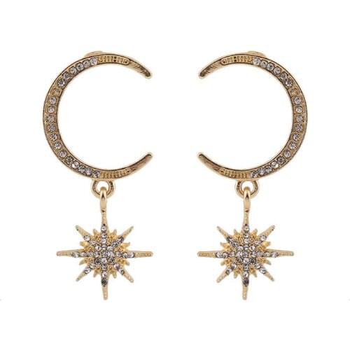 10 Pair/lot wholesale high quality fashion jewelry accessories cute korean planet star moon sun earrings